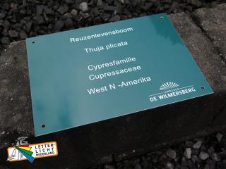  Aluminium boomsoort informatiebord